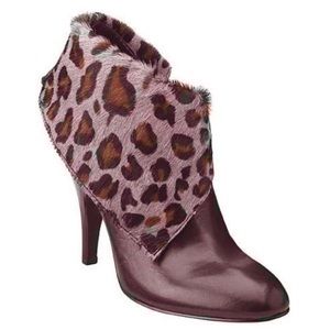Nine West Zelman Cow Hair Leather Booties